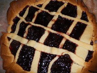 Crostata con marmellata di amarene selvatiche (visciole)