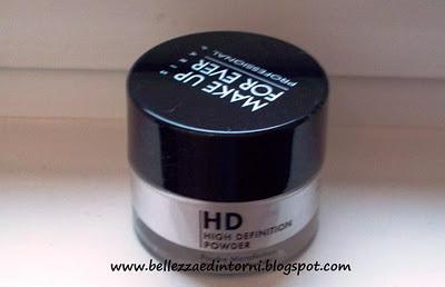 Make Up For Ever: High Definition Powder e Full Cover