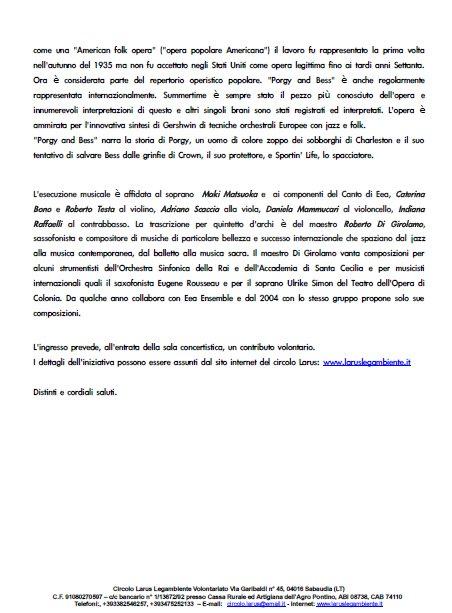 Un appuntamento culturale aperto a tutti per Latina e Roma