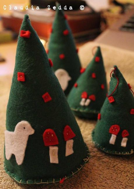 Christmas felt: ceppi di natale