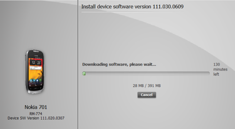 Aggiornamento firmware Symbian Belle per Nokia 701, Nokia 700 e Nokia 603