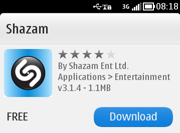 Nuovo aggiornamento v3.1.4 per Shazam