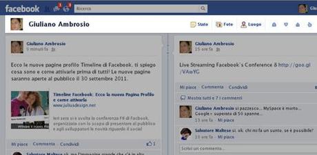 Rivoluzione Facebook: arriva la Timeline