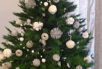 Addobbi Albero Di Natale Bianco E Argento.Un Albero Di Natale Tutto Bianco E Argento Paperblog