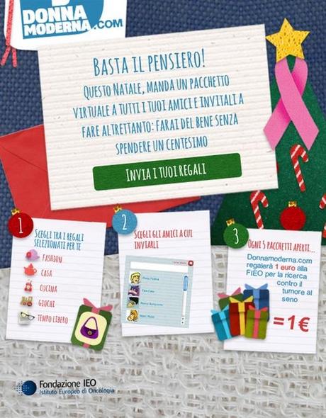 A Natale “Basta il pensiero”: regala la ricerca e collabora con Donnamoderna.com