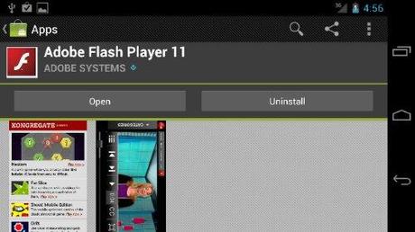 Adobe FlashPlayer disponibile per Galaxy Nexus
