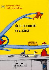 due scimmie in cucina - topipittori