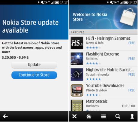 Aggiornamento Nokia Store per Symbian Anna e Symbian Belle