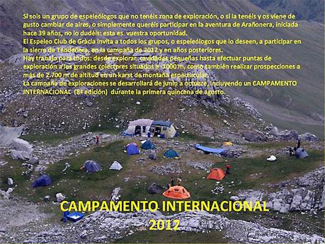 Invito al campo internazionale Arañonera 2012