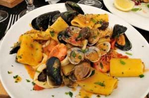 Paccheri ai frutti di mare