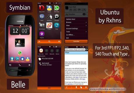 Nokia Theme : Tema Ubuntu per smartphone Nokia Symbian Anna e Symbian Belle