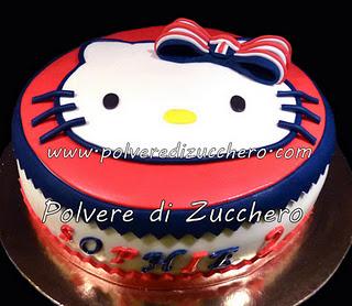 Torta decorata: British Hello Kitty