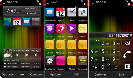 Tema Warna Dua compatibile con tutti gli smartphone Nokia Symbian