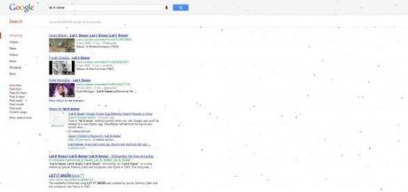 Digita “Let it snow” su Google e la neve inizia a cadere