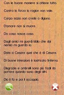 Proverbi Frasi e Leggi... pillole di saggezza concentrate nel nostro DROID!