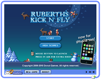 Giochi – Rudolph scalcia e Babbo Natale vola