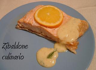 Salmone con salsa all'arancia