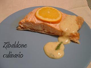 Salmone con salsa all'arancia
