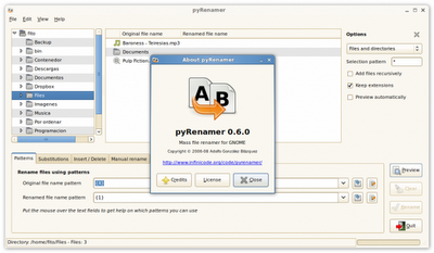 2 utility per rinominare file in Ubuntu: GPRename e PyRename.