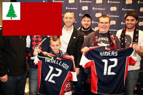 Calcio, Usa: i Revolution mettono la bandiera del New England su maglia 2012. Omaggio ai tifosi