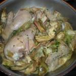 Pollo al limone con carciofi