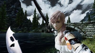 Lightning (Final Fantasy) diventa personaggio giocabile in Skyrim...