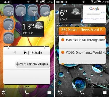 Tutti i widget del Nokia E6 su tutti i dispositivi Symbian Belle