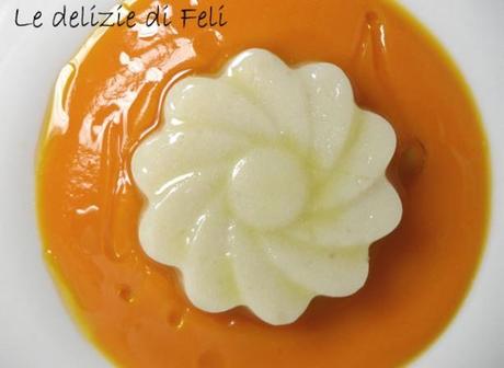 Bavarese di topinambur con crema di zucca