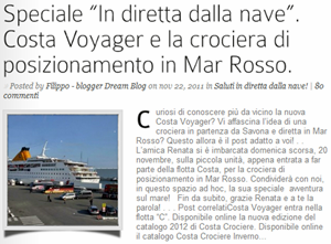 Diario di viaggio fotografico. Costa Voyager e la Grande crociera di posizionamento in Mar Rosso.