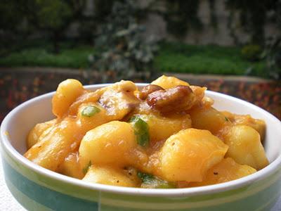 Gnocchi di Patate in purea di Zucca e Funghi