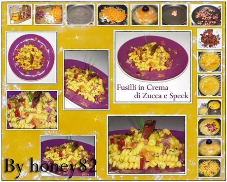 FUSILLI IN CREMA DI ZUCCA E SPECK