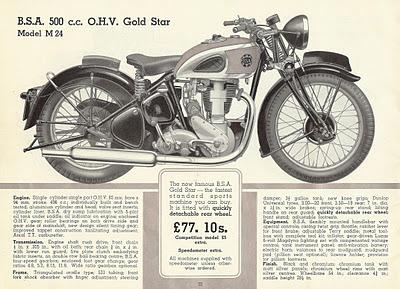 BSA M24 Gold Star