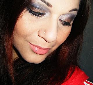 makeup di oggi - blu & marrone