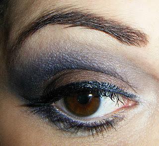 makeup di oggi - blu & marrone