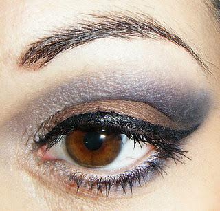 makeup di oggi - blu & marrone