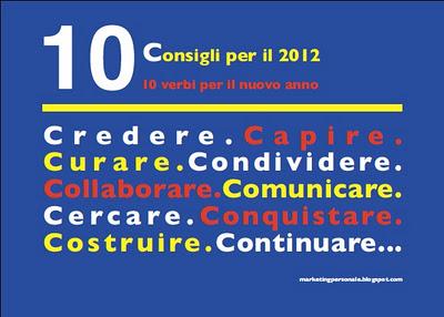 10 verbi per il 2012