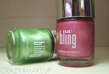 Review & Swatches MYFACE COSMETICS Blingtone Eyeshadow / Lil'Bling Chrome Nail Polish [New shades]