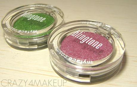 Review & Swatches MYFACE COSMETICS Blingtone Eyeshadow / Lil'Bling Chrome Nail Polish [New shades]