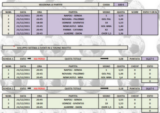 6 eventi in 6 terzine con Udinese - Juventus...