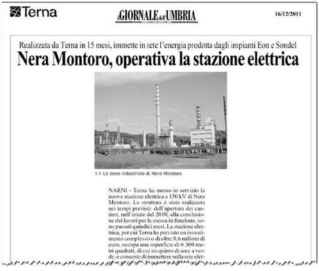 Flavio Cattaneo: Nera Montoro ora immette in rete l'energia prodotta dagli impianti Eon e Sondel