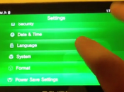 Playstation Vita menu della console usare solo touch screen