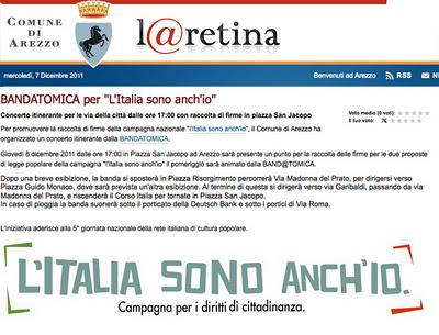 Una Band@tomica per l’Italia sono anch’io