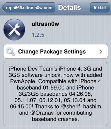 UltraSn0w con nuove Baseband per iPhone con iOS 5.0.1 il 26 Dicembre