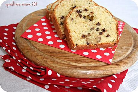 PLUM CAKE CON CIOCCOLATO E NOCI senza BURRO