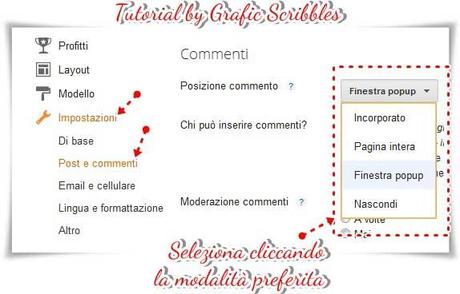 Ancora un breve tutorial per gestire i commenti