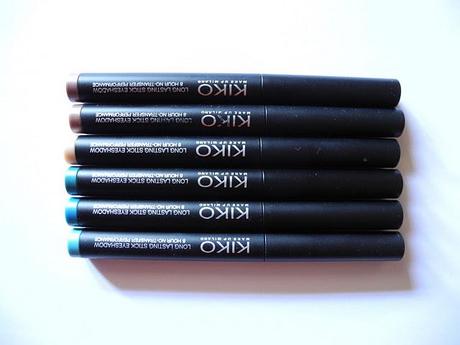 I miei Long Lasting Stick Eyeshadow di Kiko