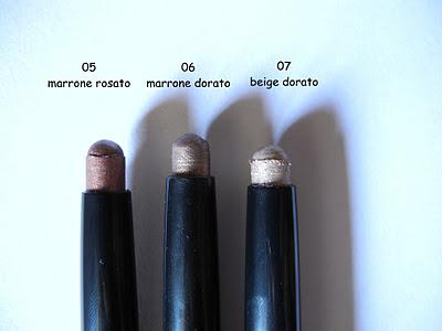 I miei Long Lasting Stick Eyeshadow di Kiko