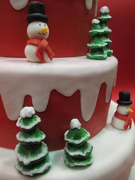 Christmas Birthday cake