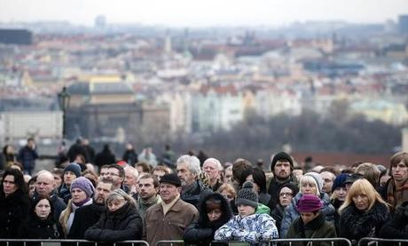 I potenti del mondo ai funerali a Praga di  Havel