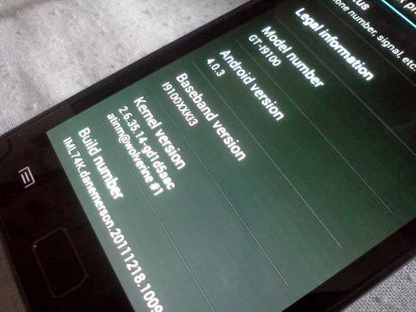 ICS 4.0.3 su Galaxy S2, ecco il video direttamente dal device. [download e installazione]